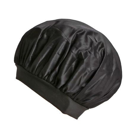 Wide Band Bonnet Cap – Breathable Satin Cap for Hair Protection (20" Large Size)