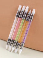 5Pcs Nail Art Acrylic Pen Brushes Set – Professional Quality for Creative Nail Designs