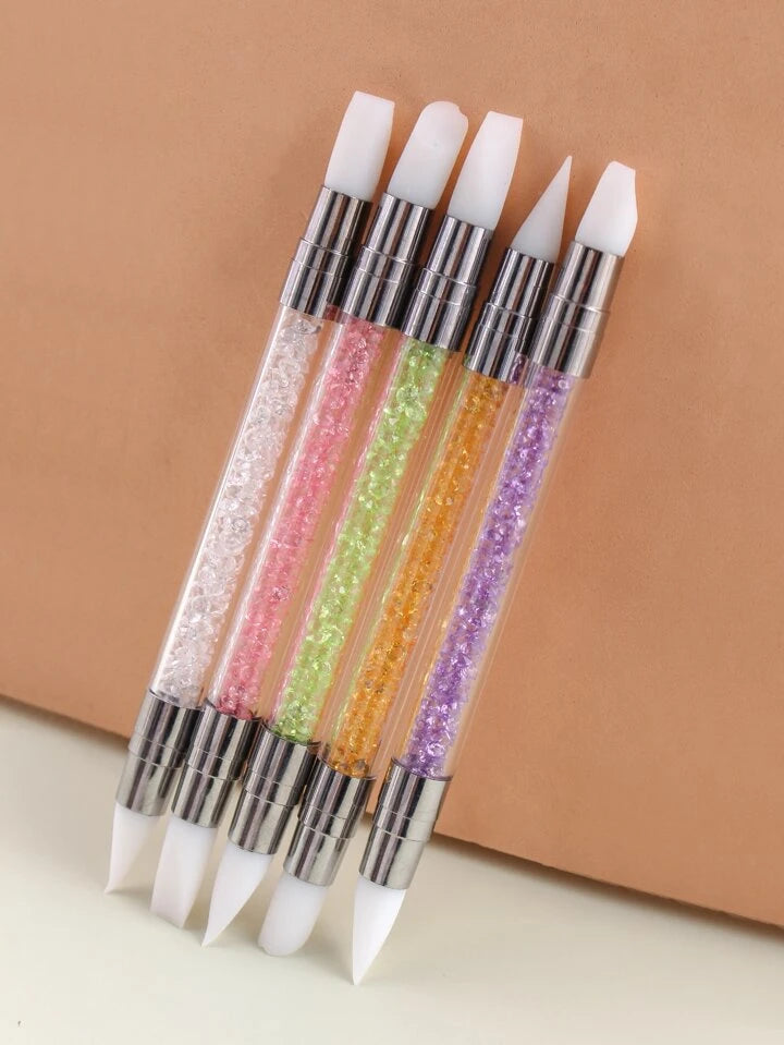 5Pcs Nail Art Acrylic Pen Brushes Set – Professional Quality for Creative Nail Designs