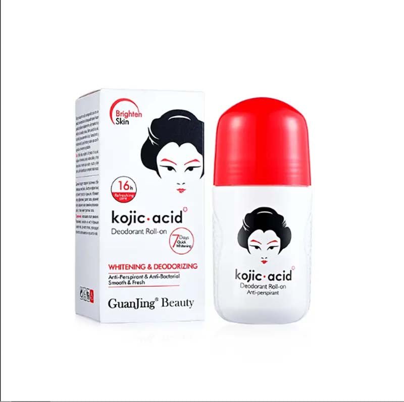 GuanJing Kojic Acid Deodorant Roll-On - Fresh & Bright Underarm Care