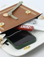 Stylish Colorblock Crossbody Bag – Compact & Chic LYL076
