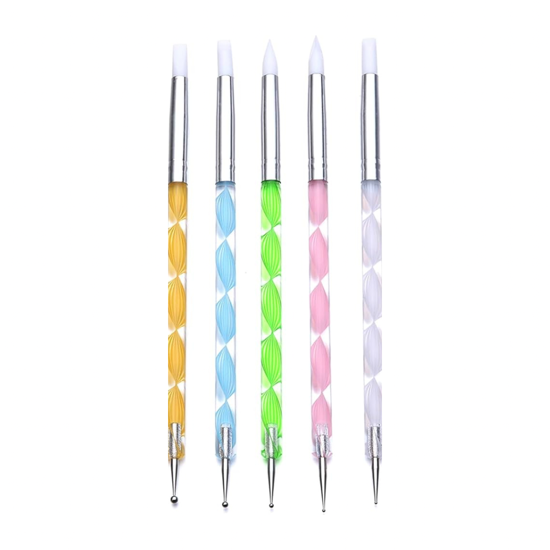 All-in-One Nail Art Tool with Brush Set - For Creative and Professional Nail Designs