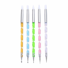 All-in-One Nail Art Tool with Brush Set - For Creative and Professional Nail Designs