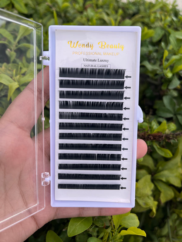Wendy Beauty Lash Extensions – 10mm C-Curl 0.07 Volume Lashes