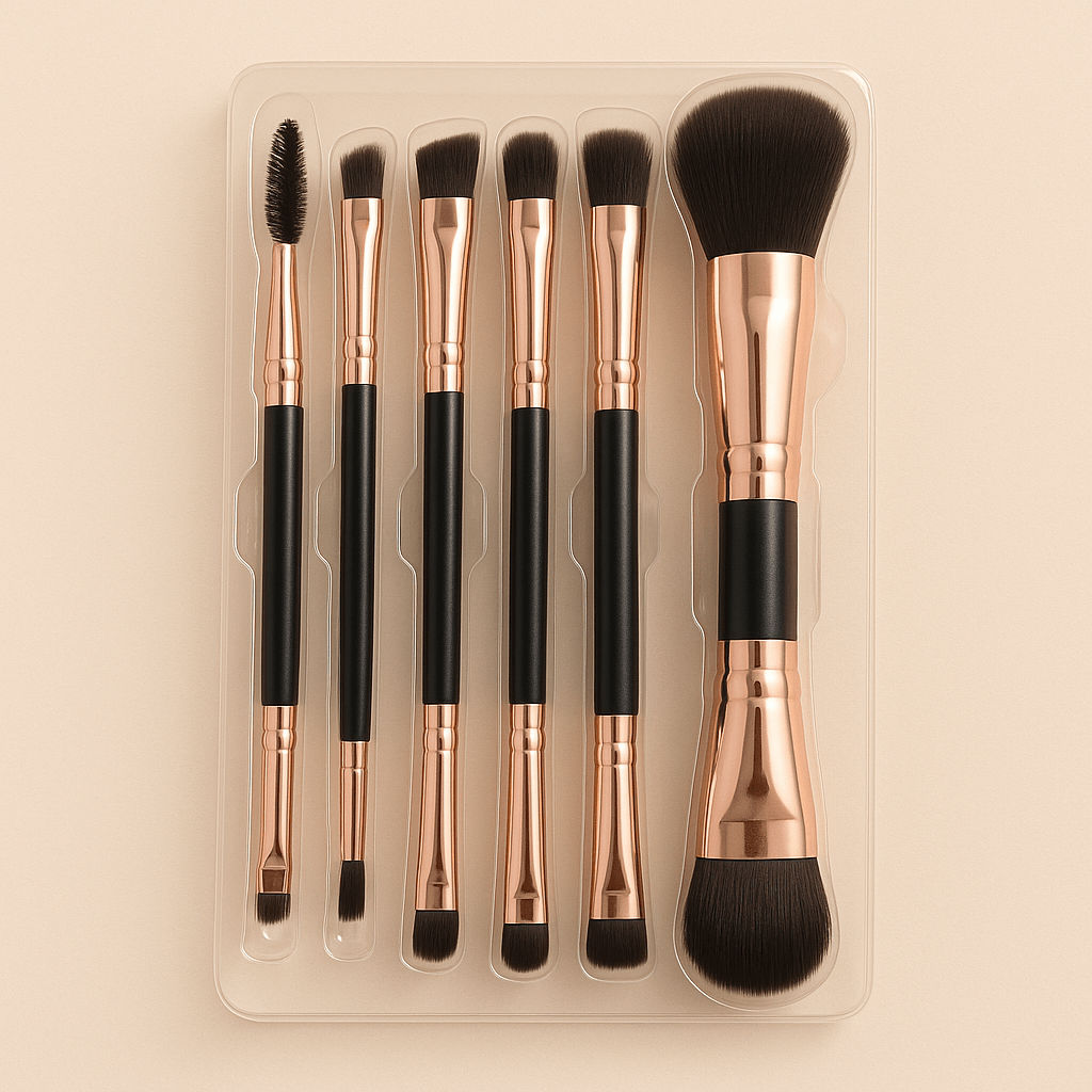 Double-Sided Makeup Brush Set – 12-in-1 Professional Kit