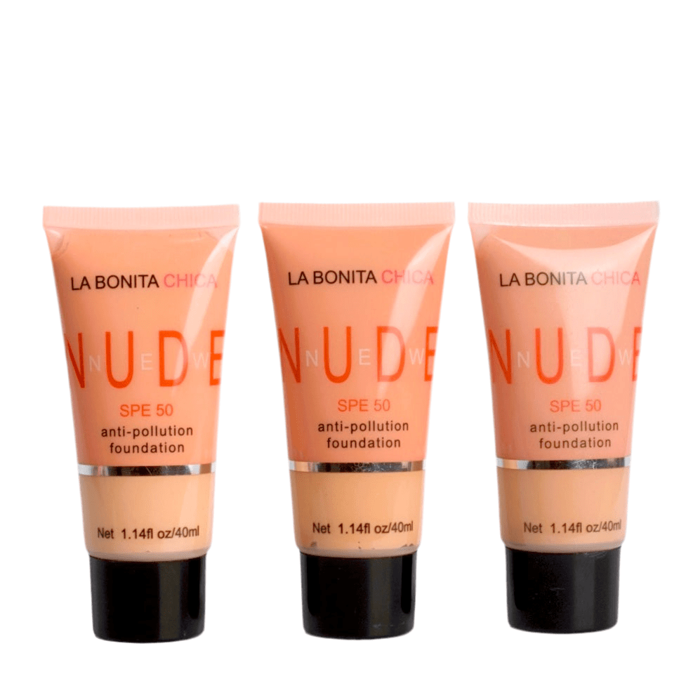 New Nude Foundation – SPF 50 with Full Coverage & Natural Finish