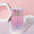 Mofeina Rainbow Makeup Brush Set – 6-Piece Pink Cosmetic Brushes Random