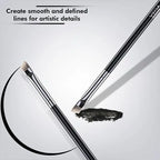 1pc Black Angled Eyebrow Brush for Perfect Brows