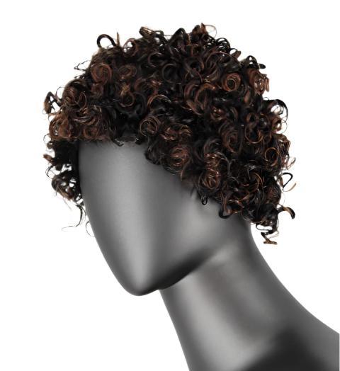 Short Curl Wig With Bangs