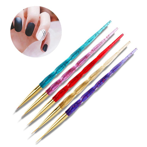 Precision Nail Art Brush Set - Master Intricate Nail Designs with Professional Tools!