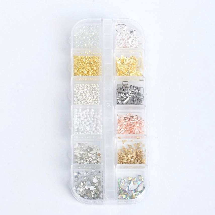 Jewel Shape Nail Decoration Set – Sparkling Nail Art Accessories