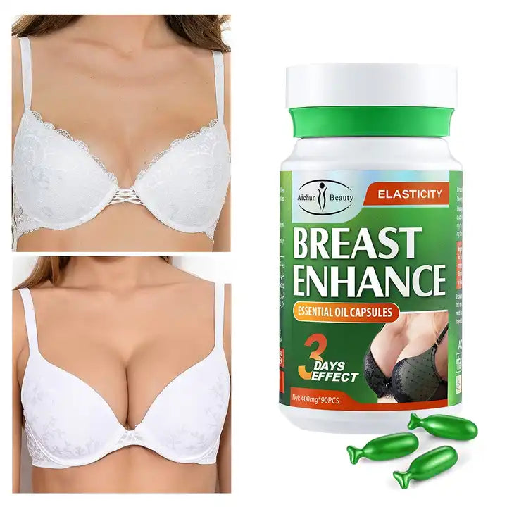 Natural Breast Enhance Massage Oil Capsules (90s) - Non Edible