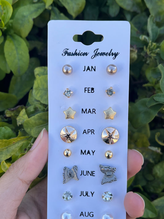 Earring Birthday Gift Set - Random