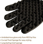 Twist Sponge Glove for Hair Curls - Effortless Curling & Twisting for Natural Hair