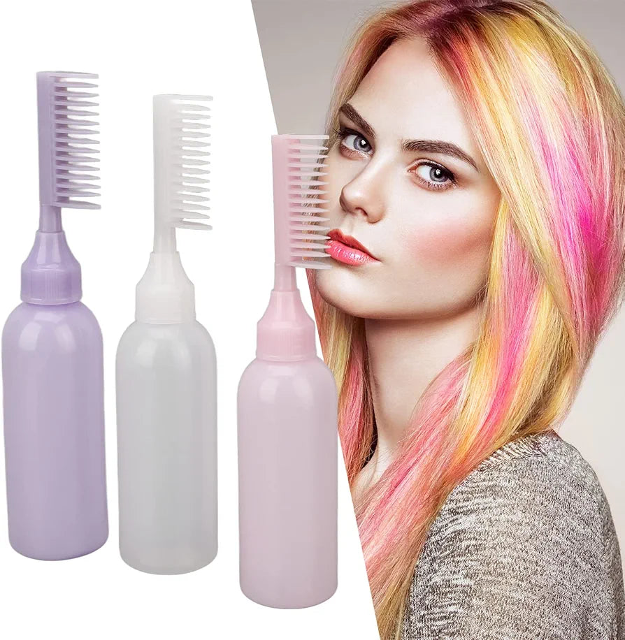 Hair Root Applicator Bottle with Comb 1PC