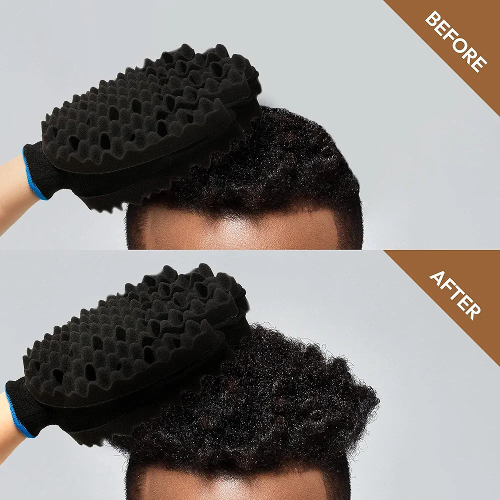 Twist Sponge Glove for Hair Curls - Effortless Curling & Twisting for Natural Hair