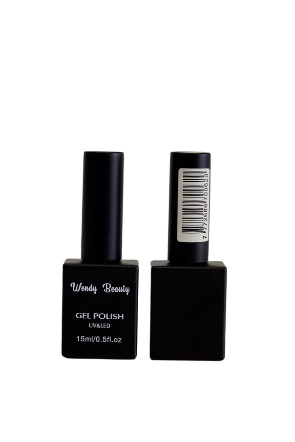 Wendy Beauty Black UV/LED Gel Nail Polish 15ml - Glossy Perfection
