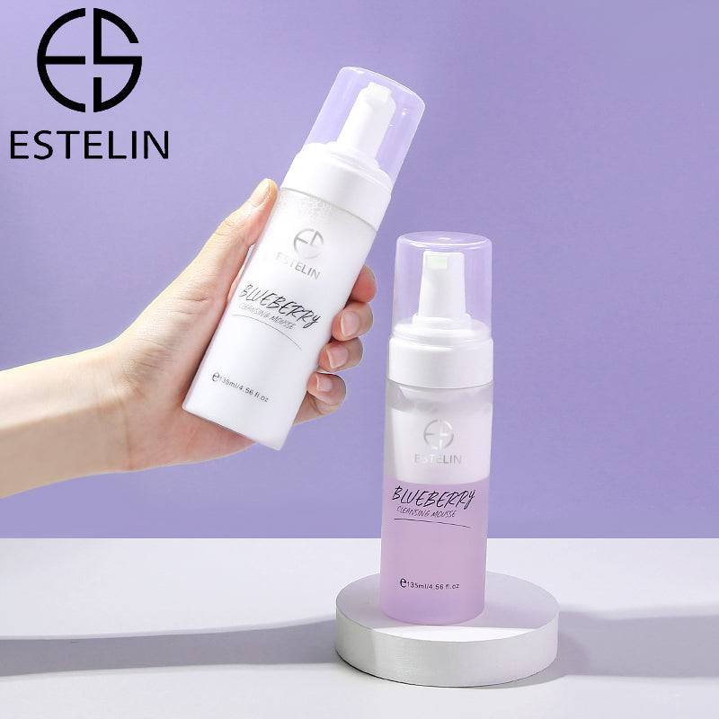 Estelin Blueberry Cleansing Mousse - Gentle & Refreshing Face Cleanser
