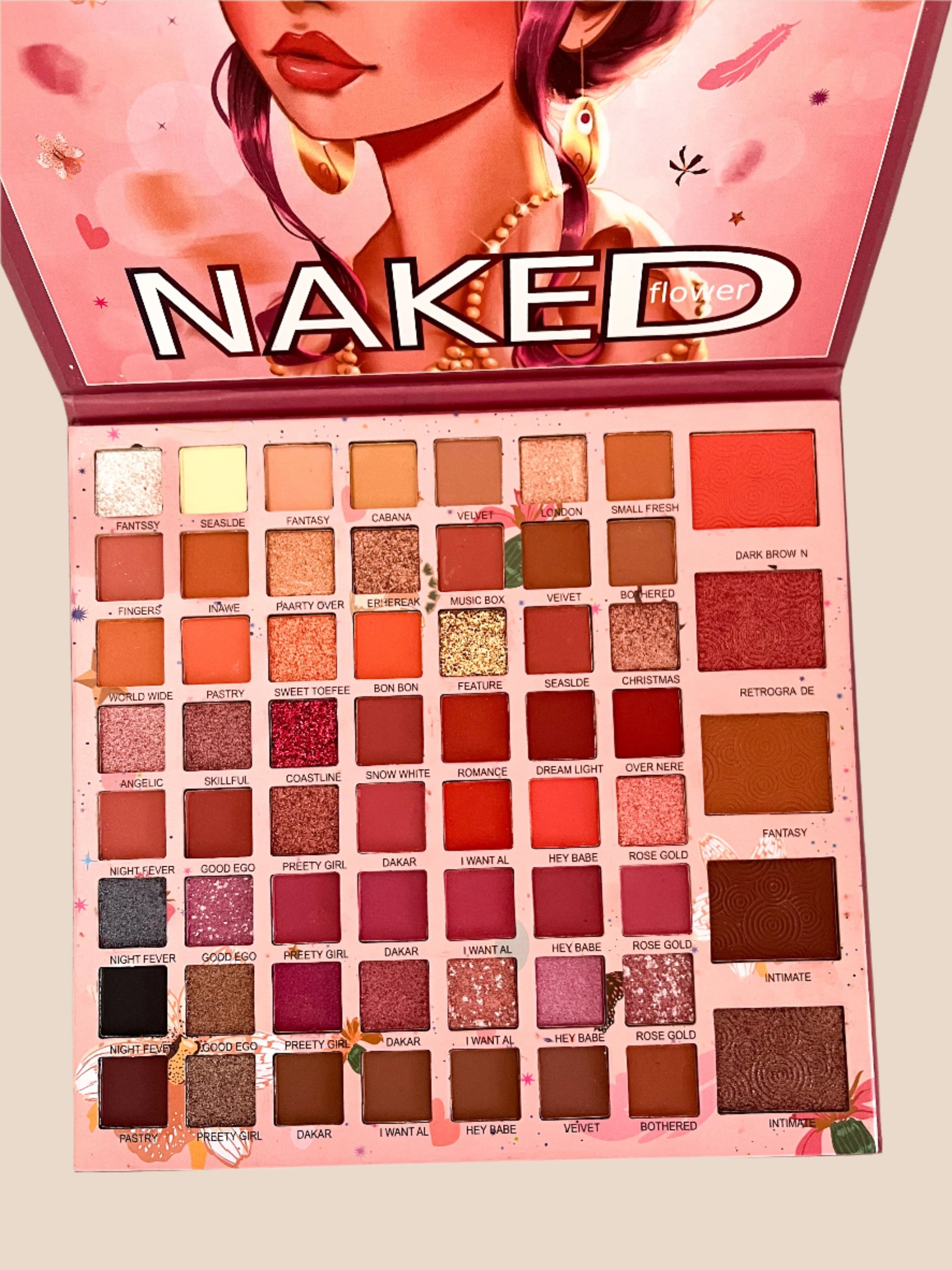 60-Color 'Naked' Eyeshadow Palette - Vibrant, Long-Lasting Shades