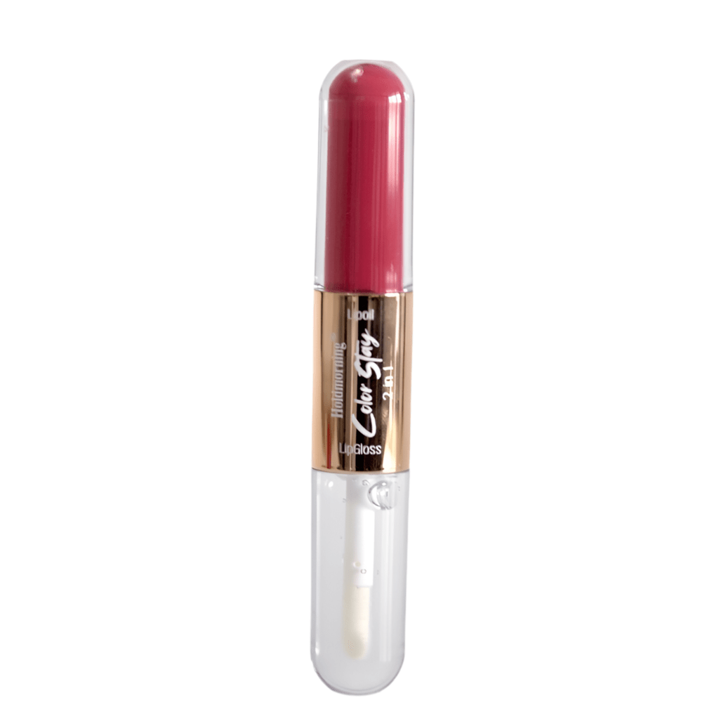 1pc Long-Lasting Color Stay 2 in1 Lip Gloss 