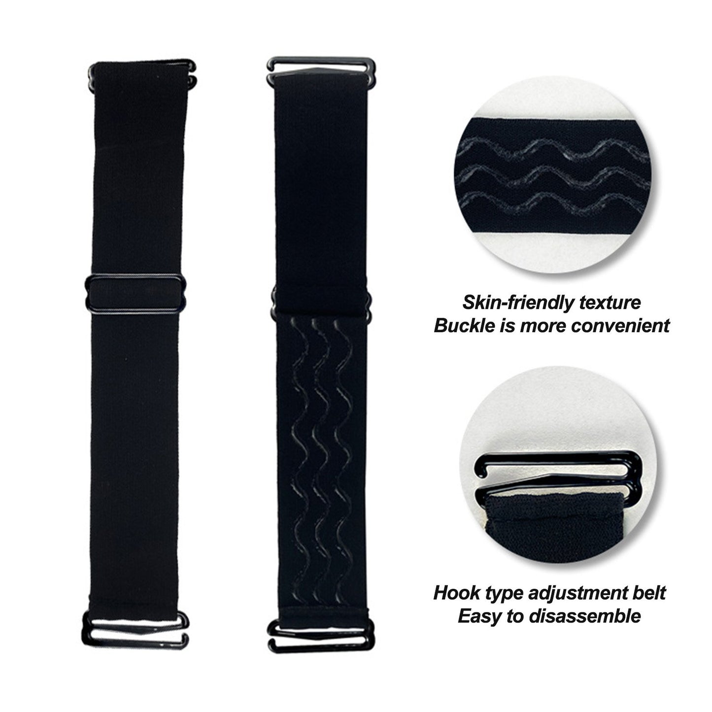 Difenni Black Adjustable Elastic Wig Band – 1-Piece for Secure Wig Fit