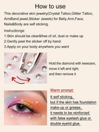 3D Face Jewels Stickers – Dazzling Designs for Every Occasion