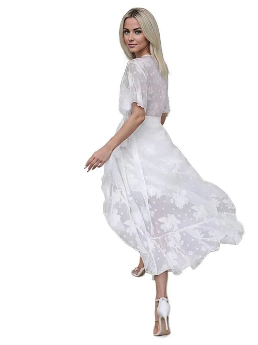 White Wrap Dress