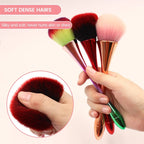 Colorful Fluffy Powder Brush – 1 Piece (Random Color)