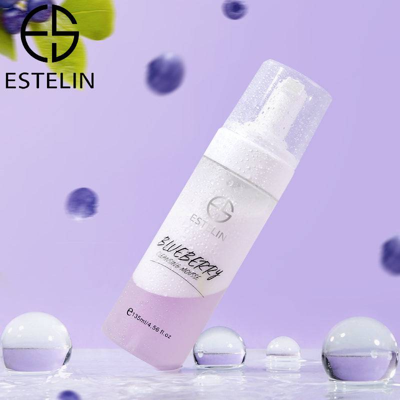 Estelin Blueberry Cleansing Mousse - Gentle & Refreshing Face Cleanser