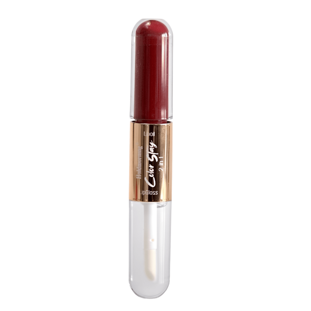 1pc Long-Lasting Color Stay 2 in1 Lip Gloss - Vibrant & Bold Shades