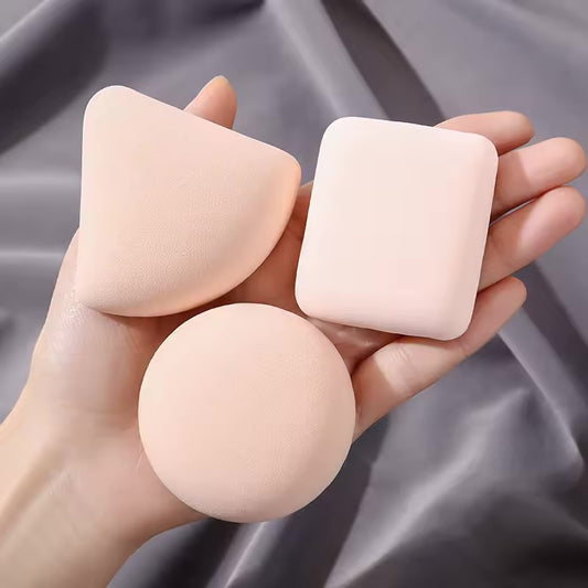Air Cushion Puff Set – 3pc Cute Makeup Sponges - Random Colour