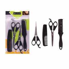 Scissors Hair Clippers Comb 4pc – Precision Cutting for Professional Results