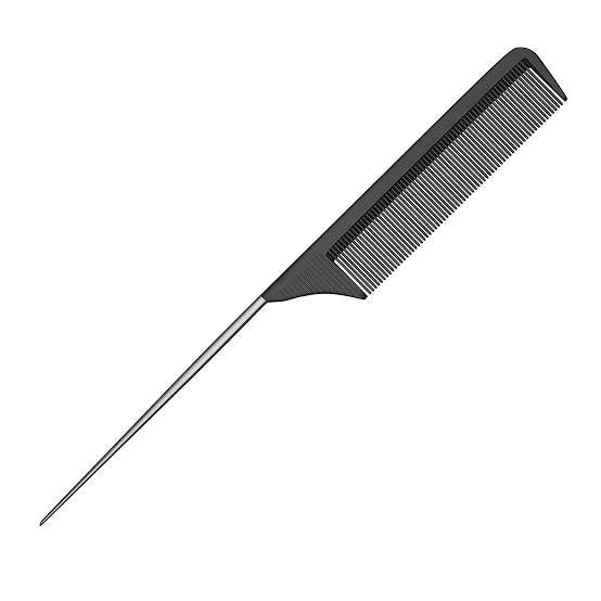 Professional Rat Tail Comb with Metal Handle – Hair Styling & Sectioning Tool 6pc