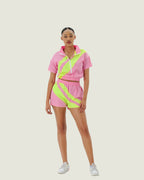 Futuristic Sport Luxe Athleisure Two Piece Set –  Semi Sheer Workout & Streetwear Outfit