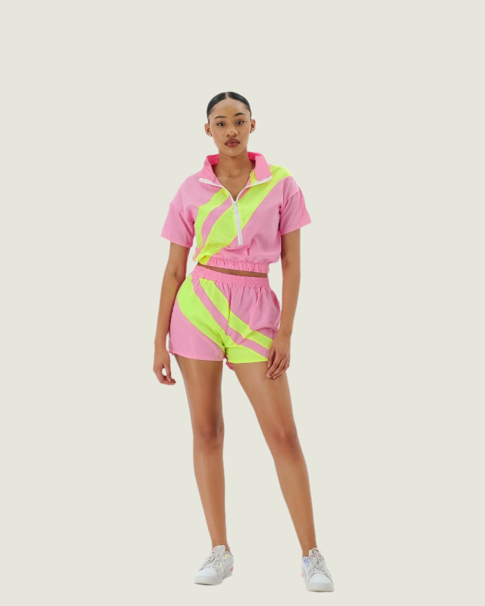 Futuristic Sport Luxe Athleisure Two Piece Set –  Semi Sheer Workout & Streetwear Outfit