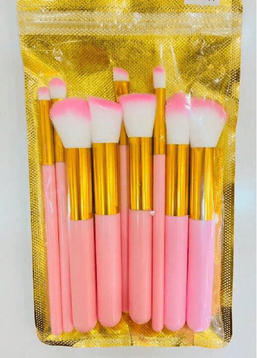 Mini Makeup Brush Set – 10pc Soft Brushes