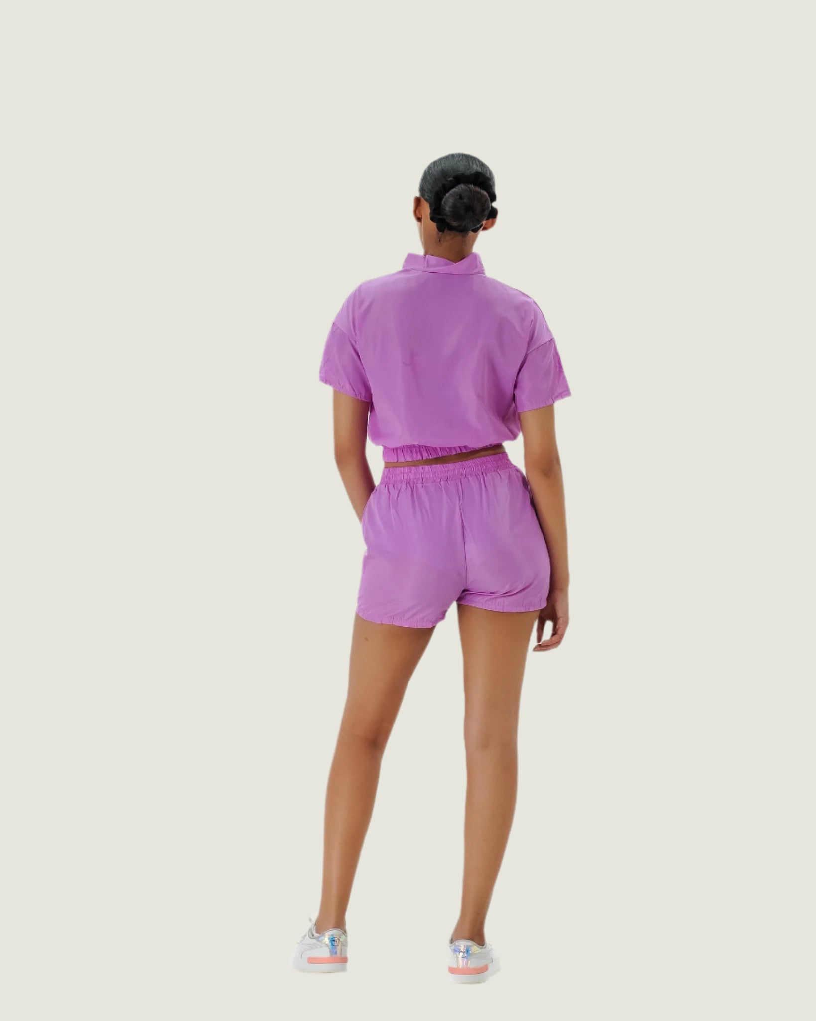 Futuristic Sport Luxe Athleisure Two Piece Set –  Semi Sheer Workout & Streetwear Outfit