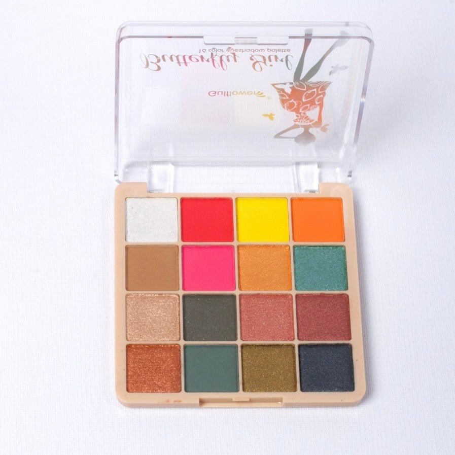 Butterfly Girl 16 Colour Eyeshadow Palette – Vibrant, Long-Lasting Shades