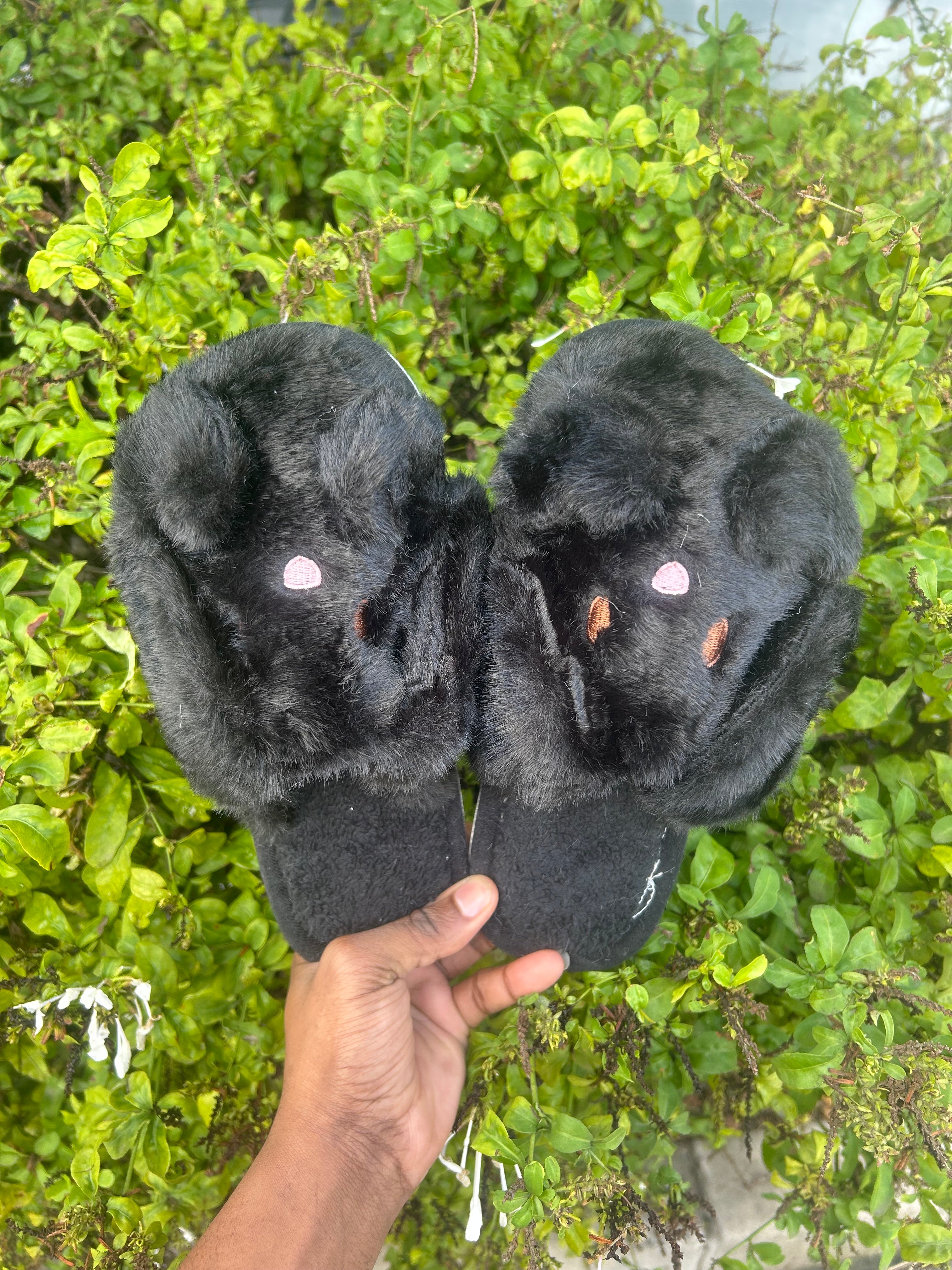 Cute Bunny Plush Winter Slippers
