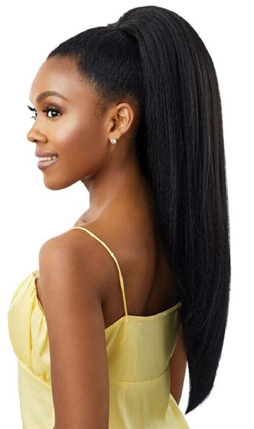 Horsetail Wig Long Straight Ponytail Extension - Synthetic Wig