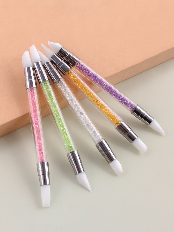 5Pcs Nail Art Acrylic Pen Brushes Set – Professional Quality for Creative Nail Designs