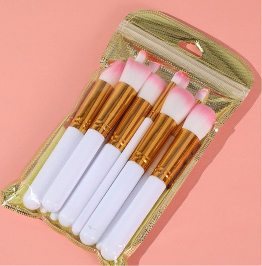 Mini Makeup Brush Set – 10pc Soft Brushes