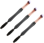 Dual-Ended Eyebrow Brush with Spoolie 1Pc - Perfect for Shaping and Defining Brows