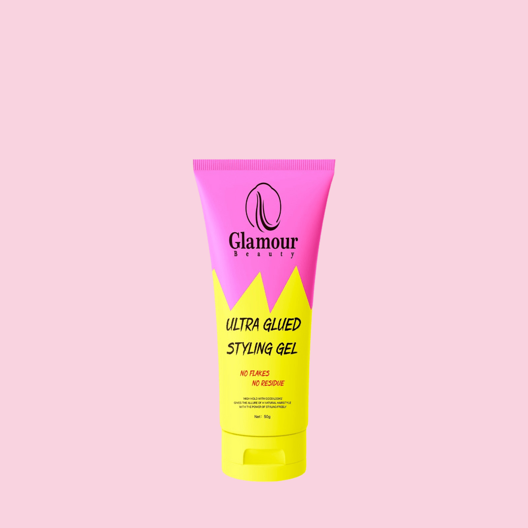 Glamour Beauty Ultra Glued Styling Gel 150g - Maximum Hold & Extreme Shine