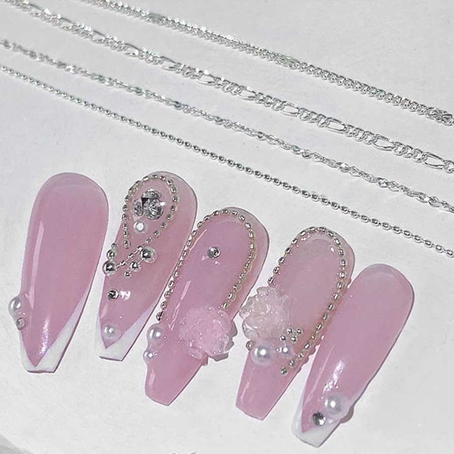 3D Colorful Nail Chain – Add Glamorous Metal Chains to Your Nail Designs