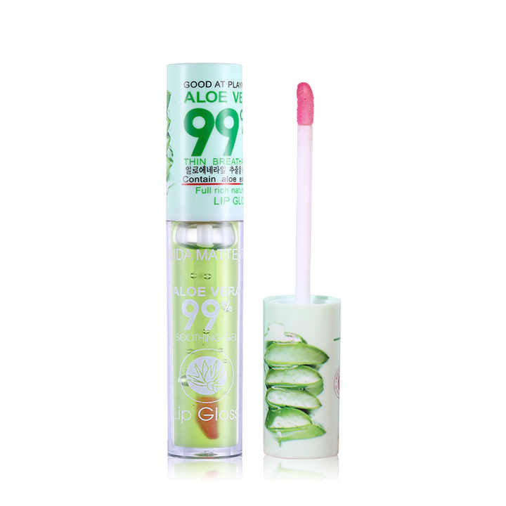 Aloe Vera 99% Hydrating Lip Gloss – Soothing & Nourishing Formula