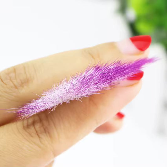 Mermaid Handle Fan Brush – 1pc (Random Colour)