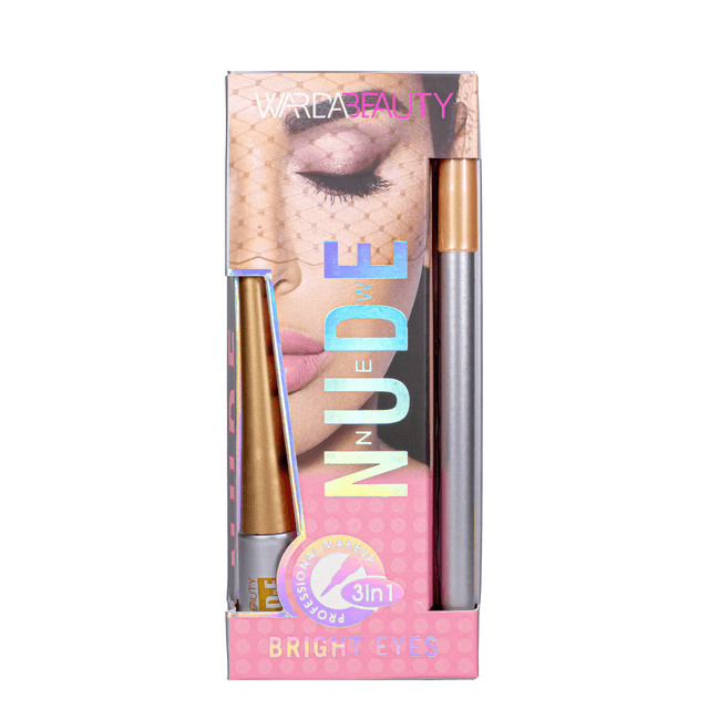 Warda Beauty Nude 3-in-1 Bright Eyes Set - Perfect Eye Makeup Collection