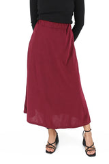 A-Line Midi Skirt With Pockets XD21