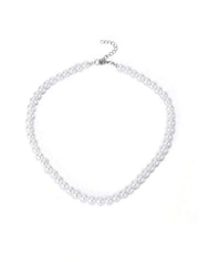 Simple Style  Faux Pearl Necklace 1pc